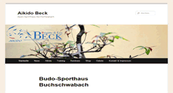 Desktop Screenshot of aikido-beck.de