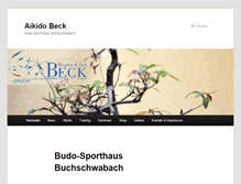 Tablet Screenshot of aikido-beck.de